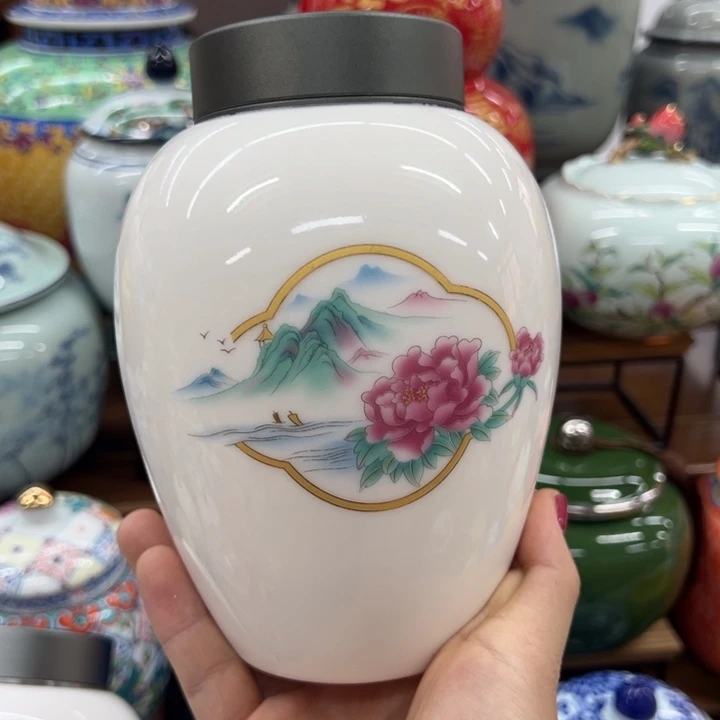 瓷片茶叶罐茶叶罐