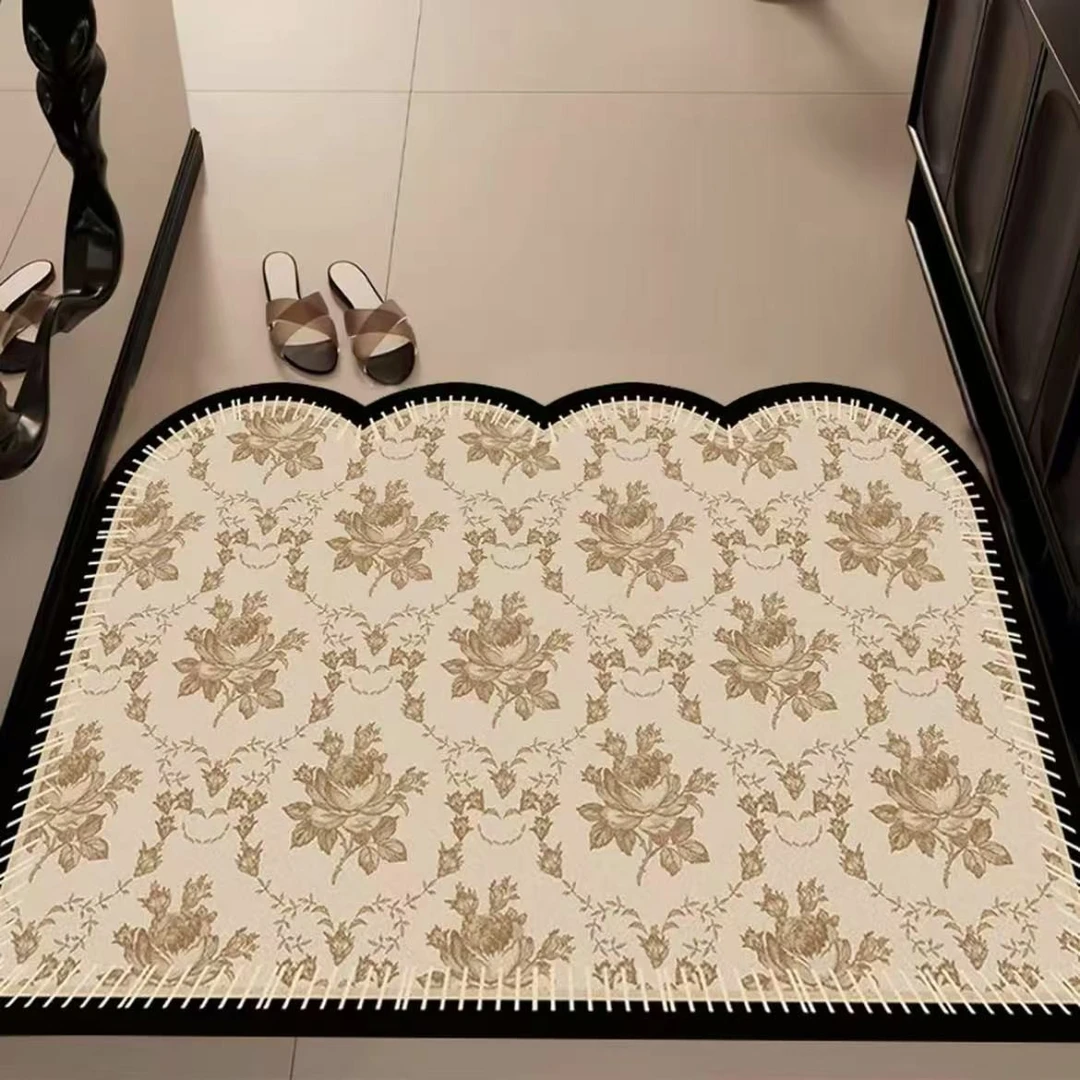 A157【120*80cm】硅藻泥地垫高级入户门地垫门垫玄关防滑免洗耐脏垫