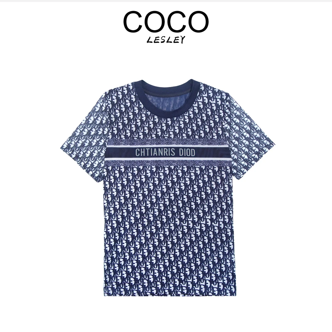 【COCO LESLEY】休闲短袖常规款T恤夏款时尚透气宽松-9288