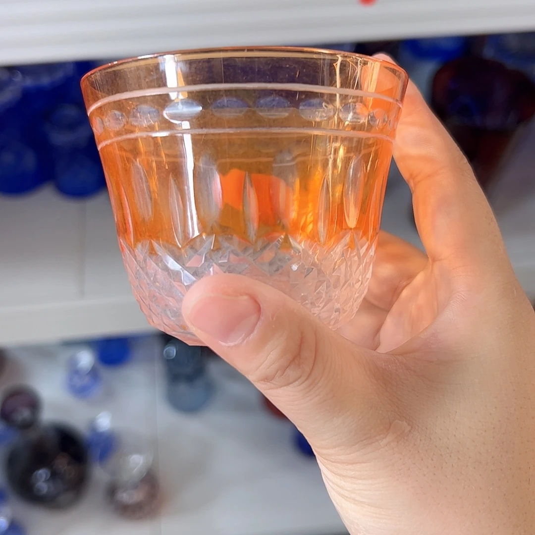 水晶玻璃高脚款微瑕一个