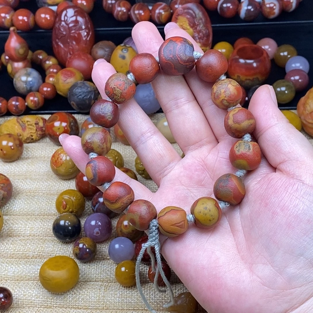 凡***城玛瑙/玉髓未镶嵌战国红玛瑙