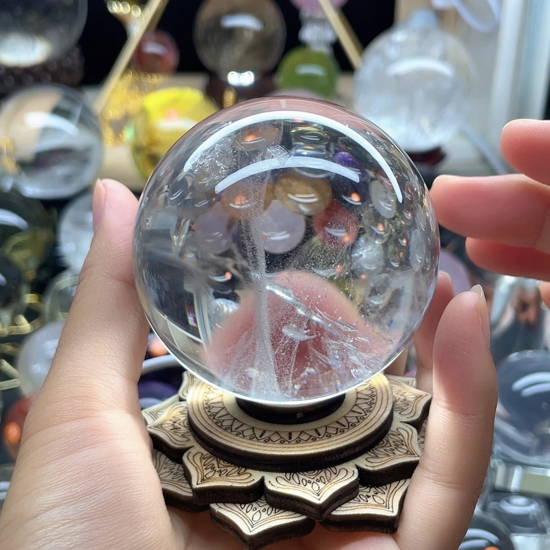 陌***子未镶嵌珠宝半成品水晶白水晶67A728