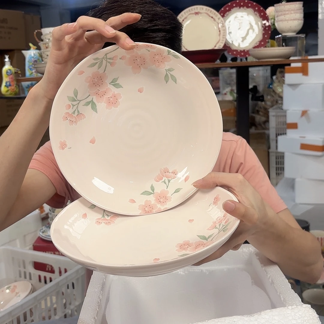 潮州微瑕陶瓷餐具9寸