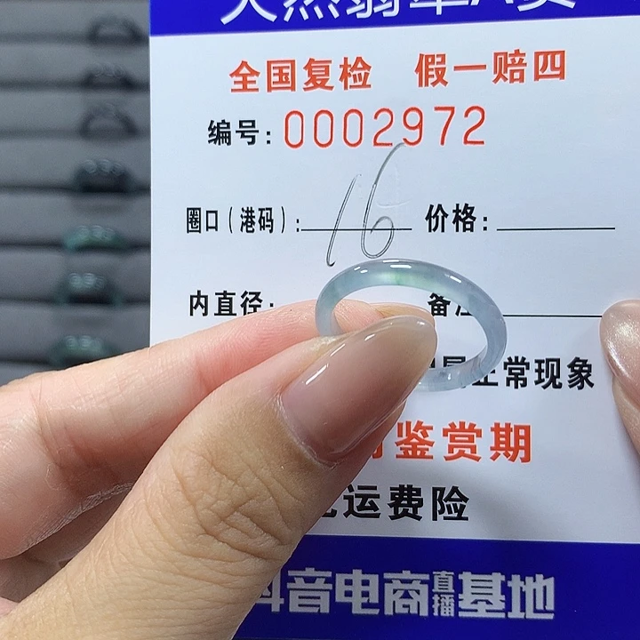 未镶嵌戒圈翡翠2972