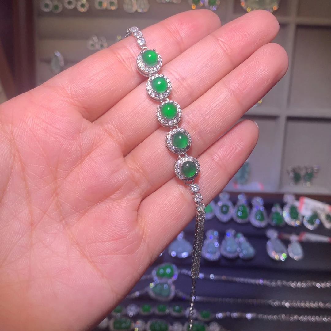 翡翠未镶嵌手链手链