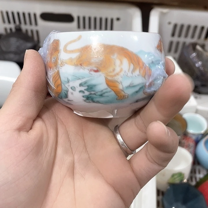 陶瓷茶具全部清清完回家过年