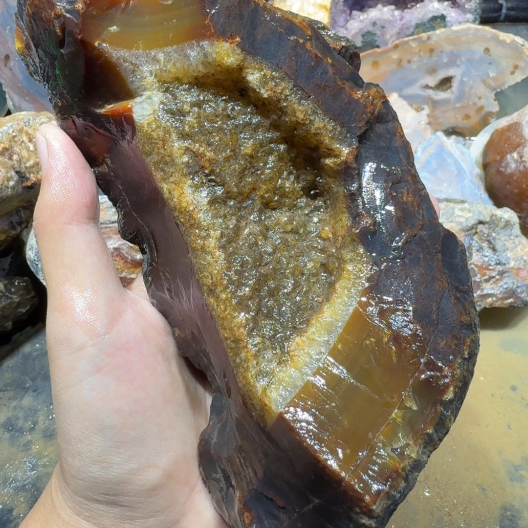 未镶嵌玛瑙/玉髓珠宝半成品