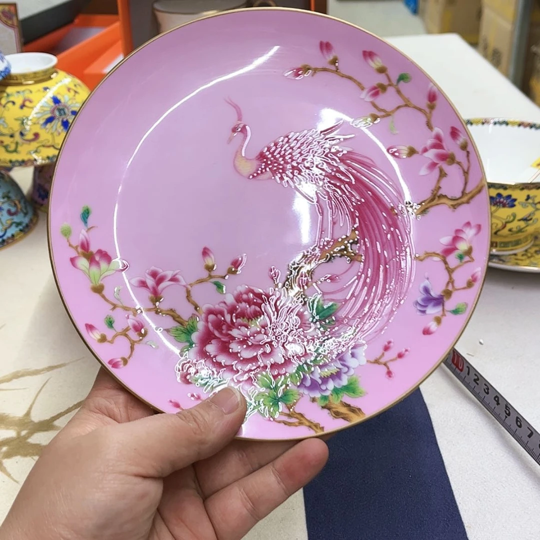 【闪购商品】骨瓷7英寸6平粉。。。。