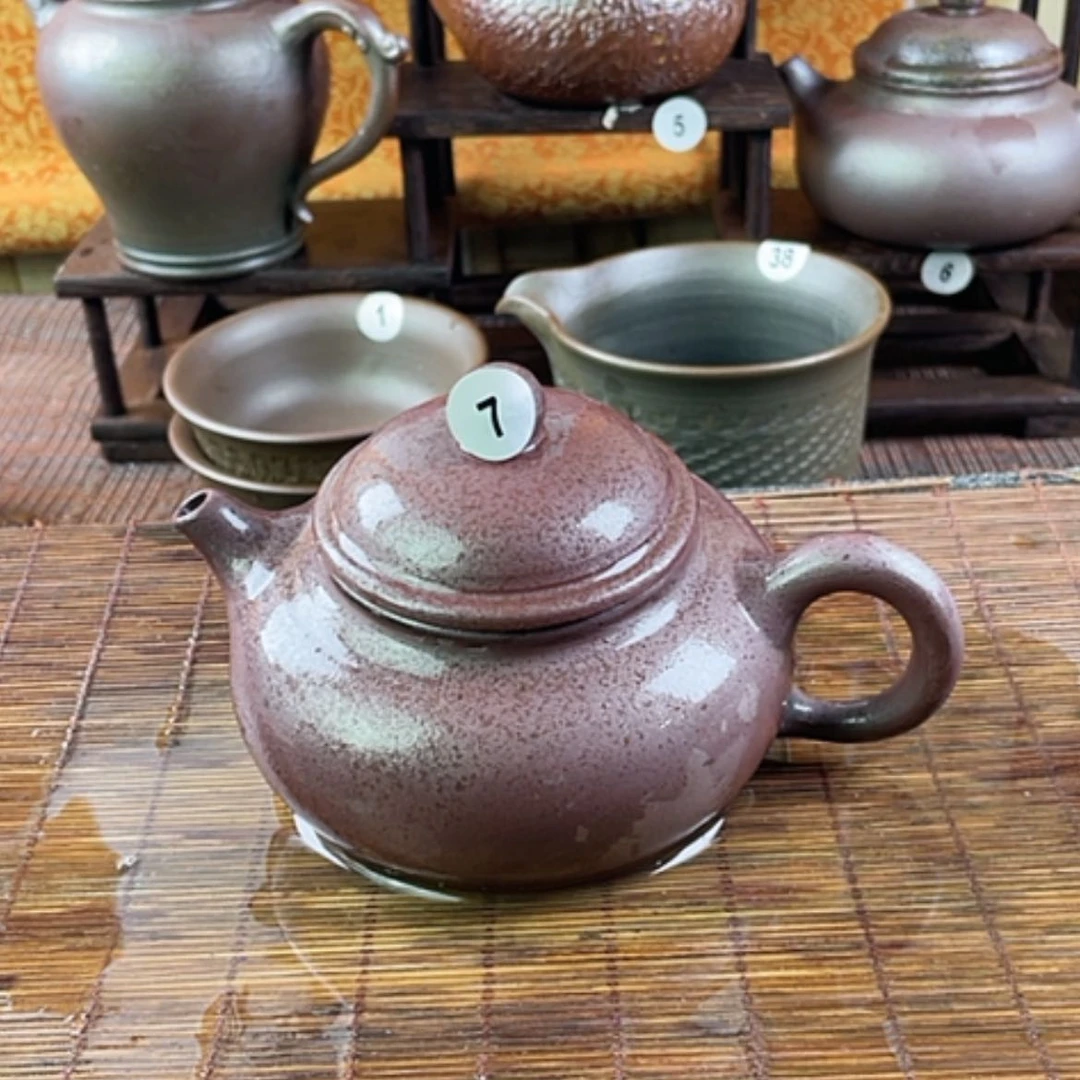 【闪购商品】柴烧茶壶180毫升左右微瑕