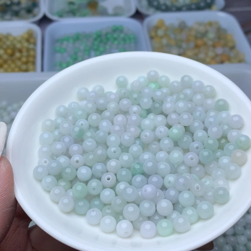 【闪购商品】翡翠手链未镶嵌卡6冰绿白100个