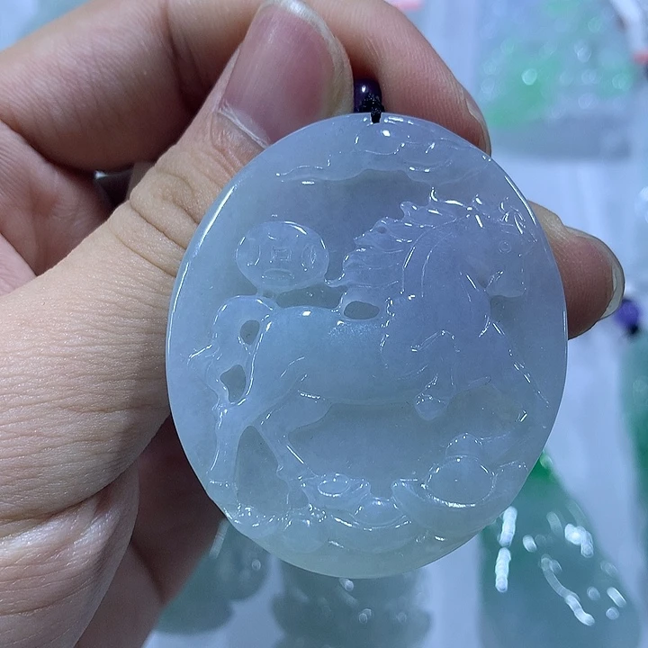 翡翠未镶嵌颈饰天然翡翠A货吊坠