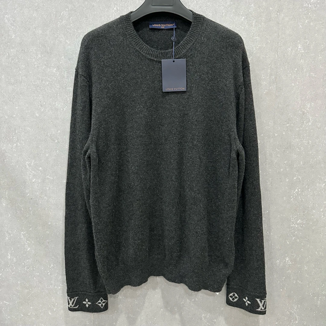 未使用 LouisVuitton/路易威登 刺绣logo满印毛衣XL码/006287