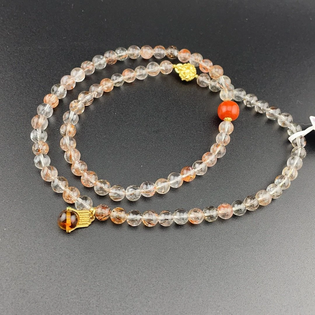 BY0718FPXQ标014 北玉精选 水晶手串