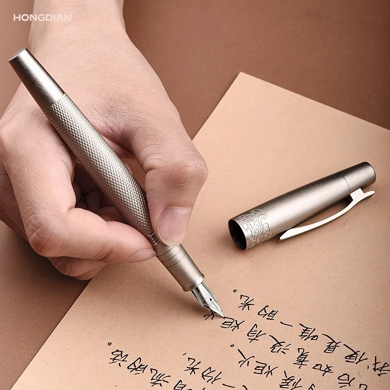 LT·HONGDIAN/弘典6013S龙胆钢笔男士高档练字复古美工弯头书法笔