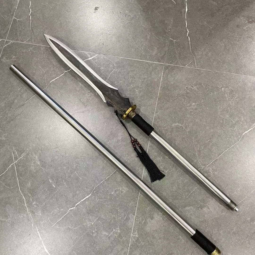 【破军枪】龙骨一体龙泉刀剑冷兵器十八般收藏宝刀宝剑未开刃