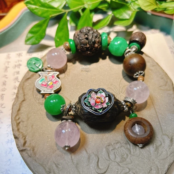 925银珐琅银制品 双十一必入单品锦象原创设计个性特色手链