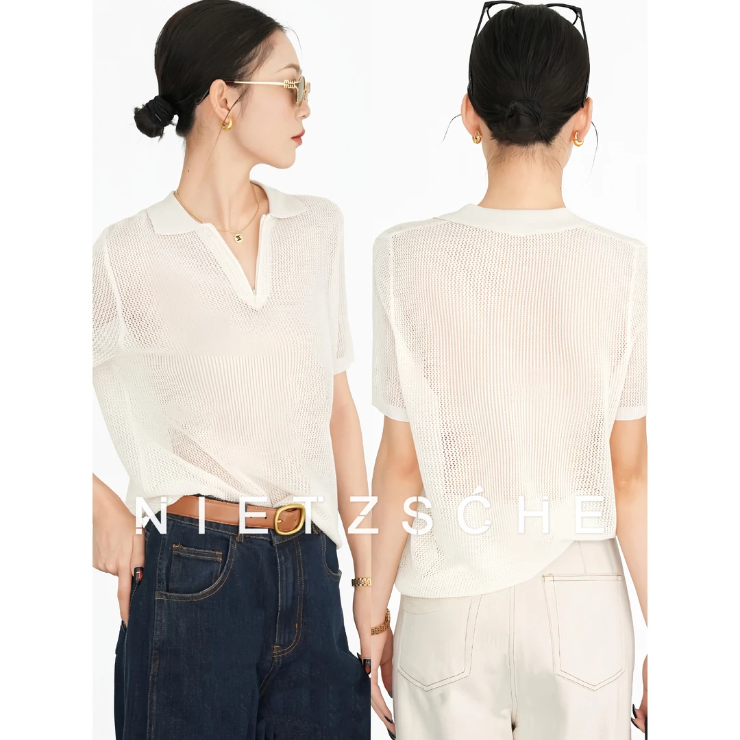 Nietzsche｜宝藏单品｜高级感羊毛混纺 美的毫不费力！Polo针织81031