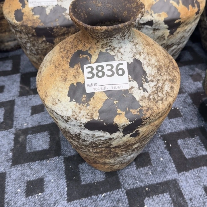 夏***沫瓷片景德镇高温花器编码3836高33口6默认无孔