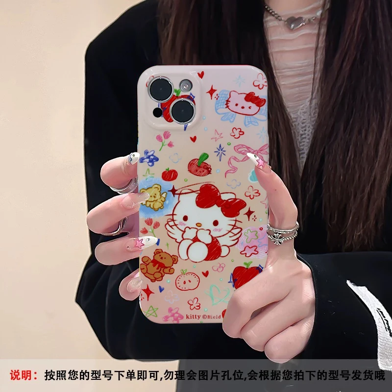 苹果/华为/OPPO/VIVO/小米菲林适用iphone16手机壳可爱全包凯蒂猫