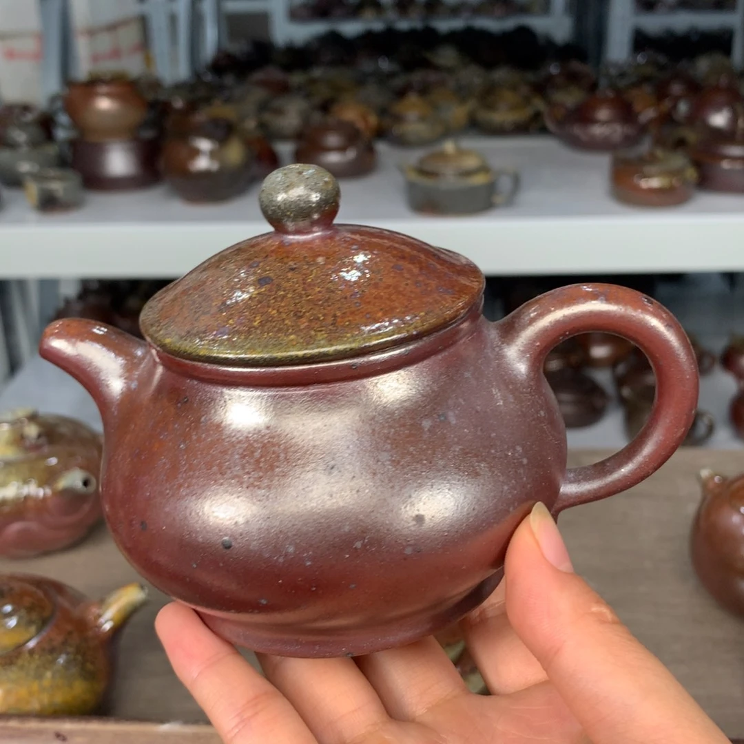 紫砂茶壶纯自然柴烧