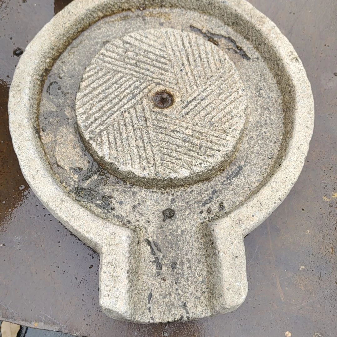 砖雕金山石磨底包邮