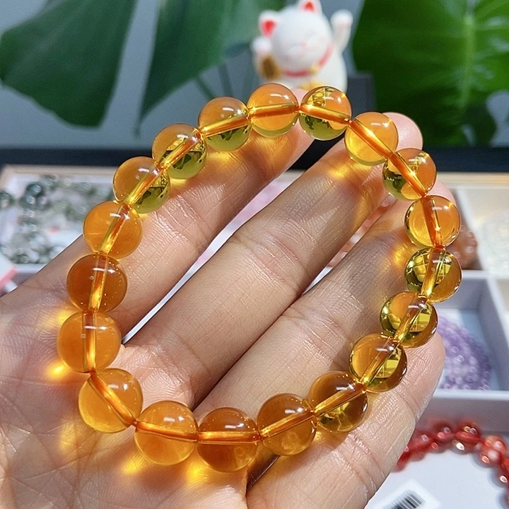 水晶手链未镶嵌黄水晶