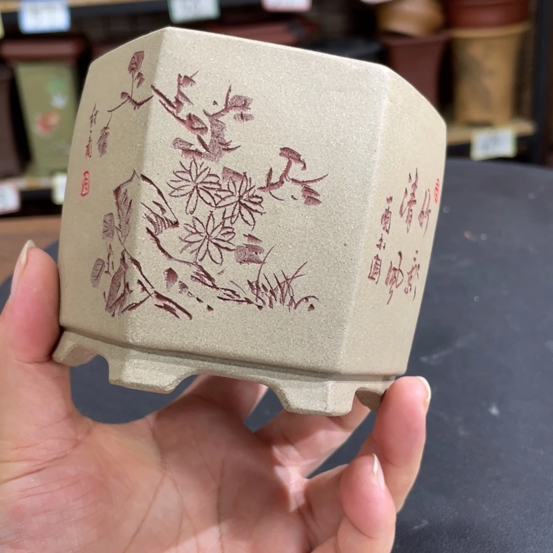 花盆紫砂紫砂花盆在这里