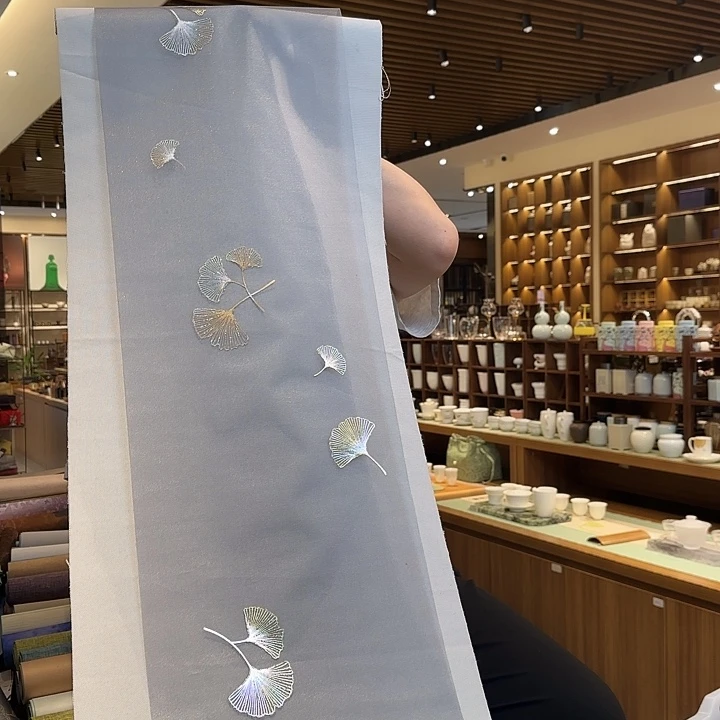 三米防水茶席俩件套灰纱