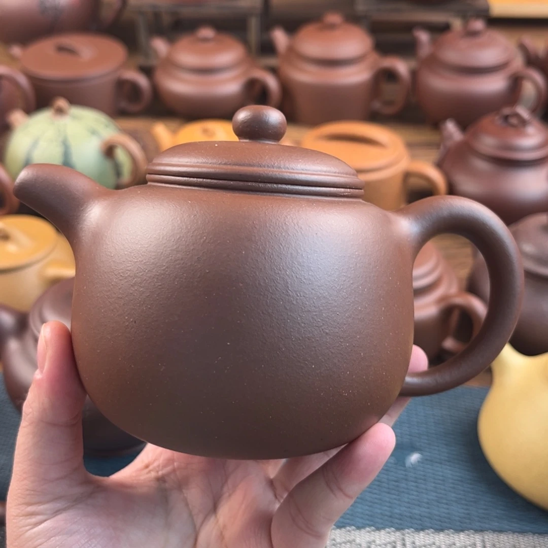 拥***阳紫砂茶壶手工制作工艺精湛