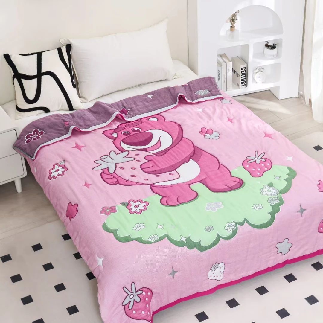 【草莓熊】150/200加厚可爱卡通可机洗云朵泡芙被