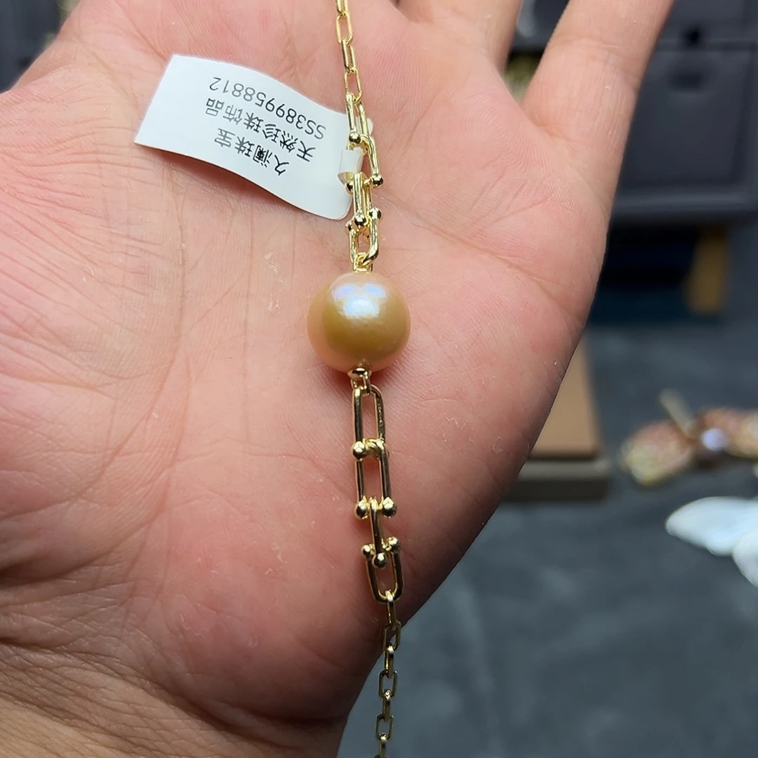 银S925镶嵌淡水珍珠手绳