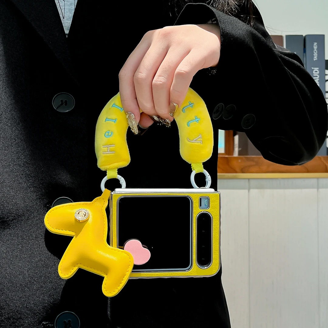 适用华为Pura x手机壳小羊皮香蕉小马手提pocket2折叠屏女保护套