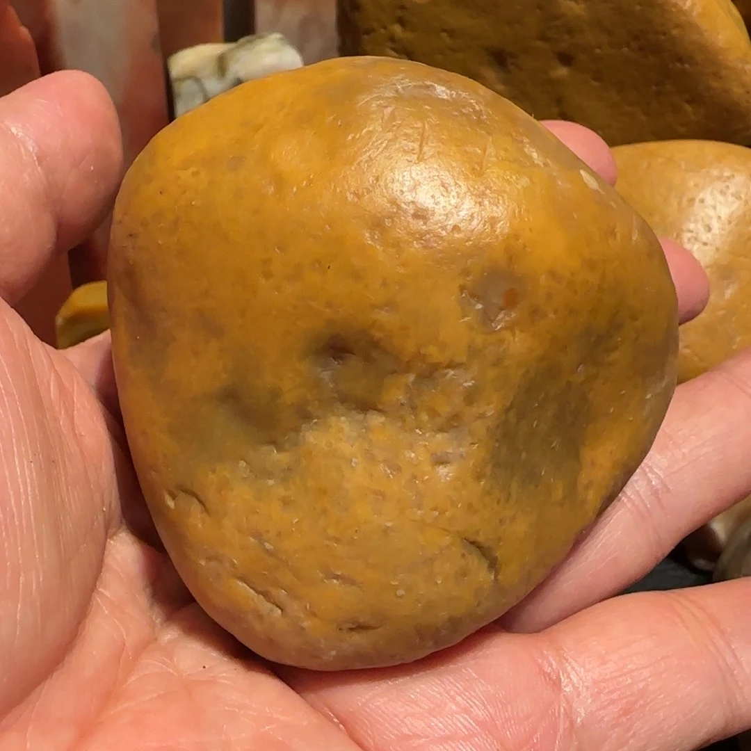 老挝石田黄原石，