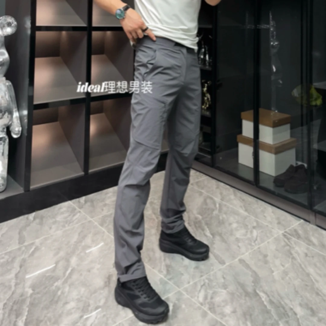 秋季透气男干净痞帅男士户外软壳裤 运动休闲裤速干休闲裤裤子