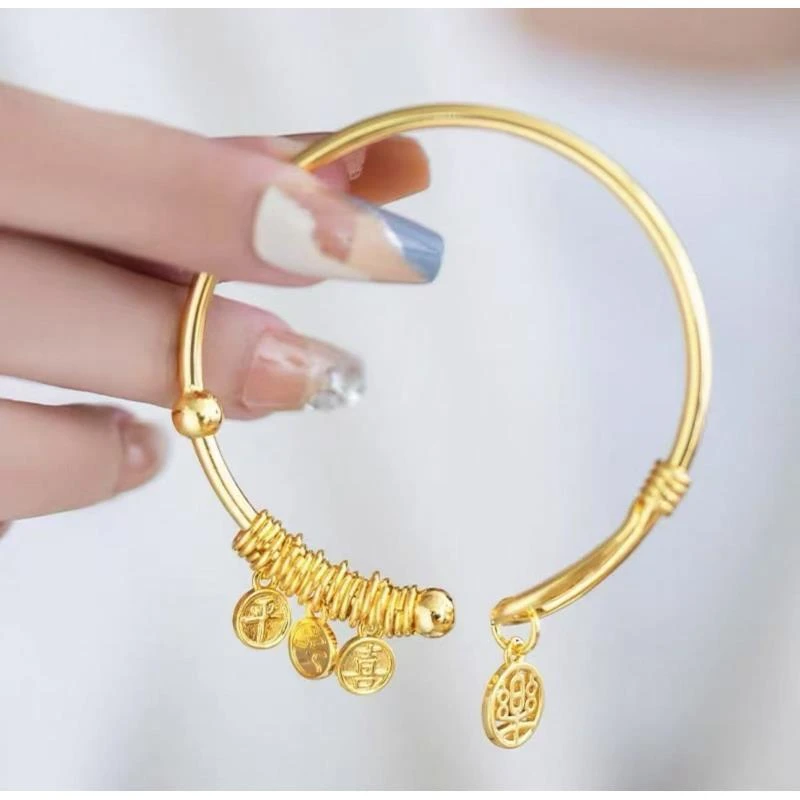 BY211      平安喜乐开口手镯