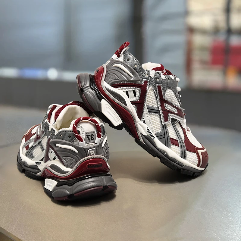 巴黎老爹鞋秋新款复古黑白熊猫做旧休闲男鞋女网红爆款厚底运动鞋