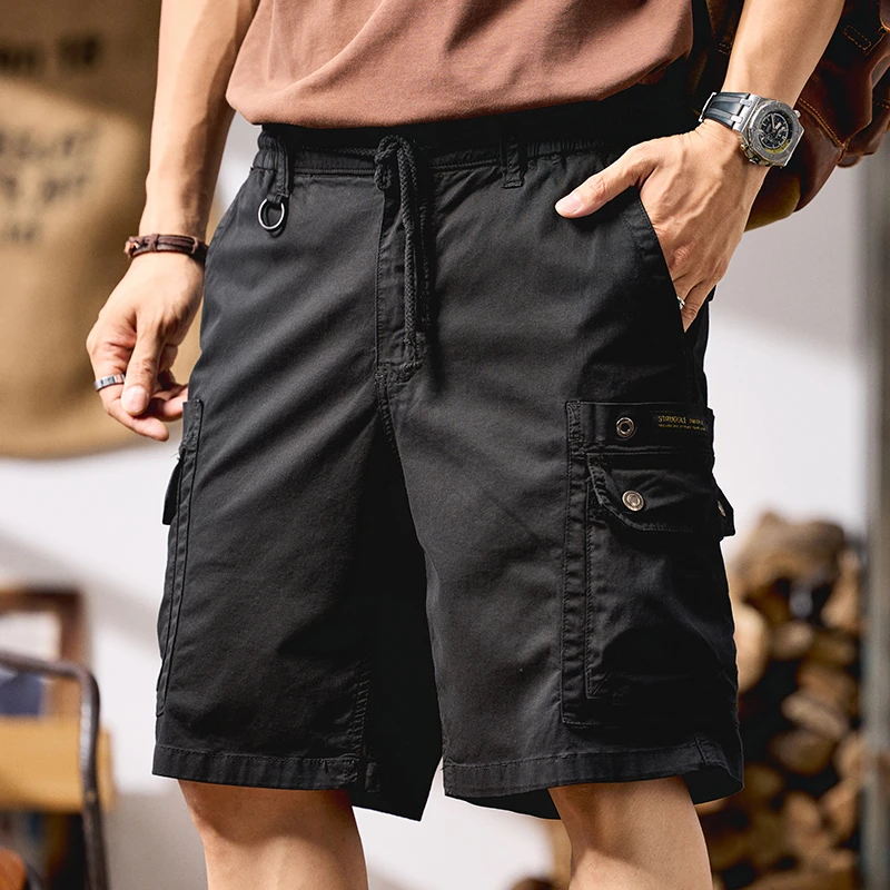 潮掌柜工装短裤青春流行青年百搭户外休闲免烫中腰夏季薄款短裤男