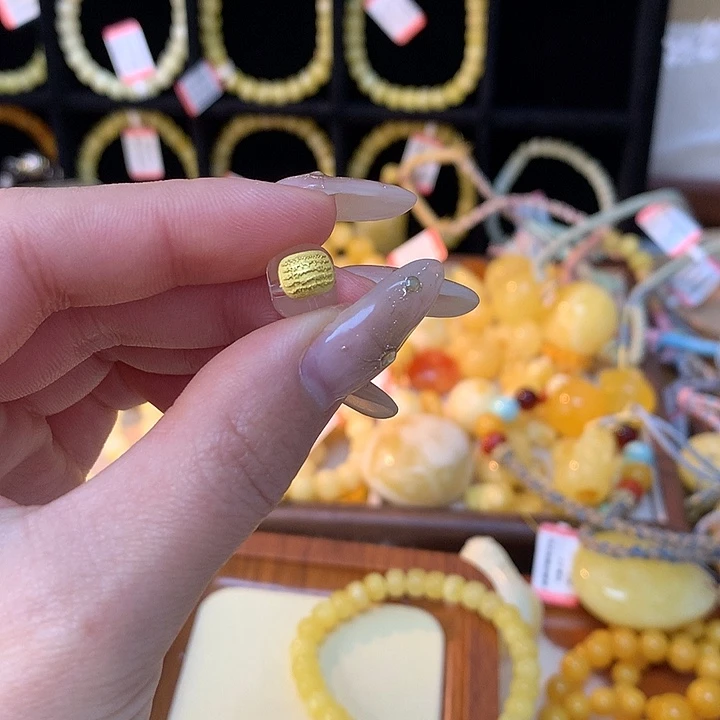 琥珀手链未镶嵌青****店蜜蜡手串圆珠