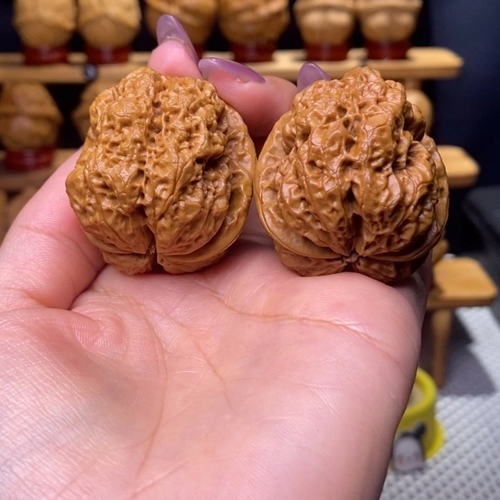 把件文玩核桃开背蝉55