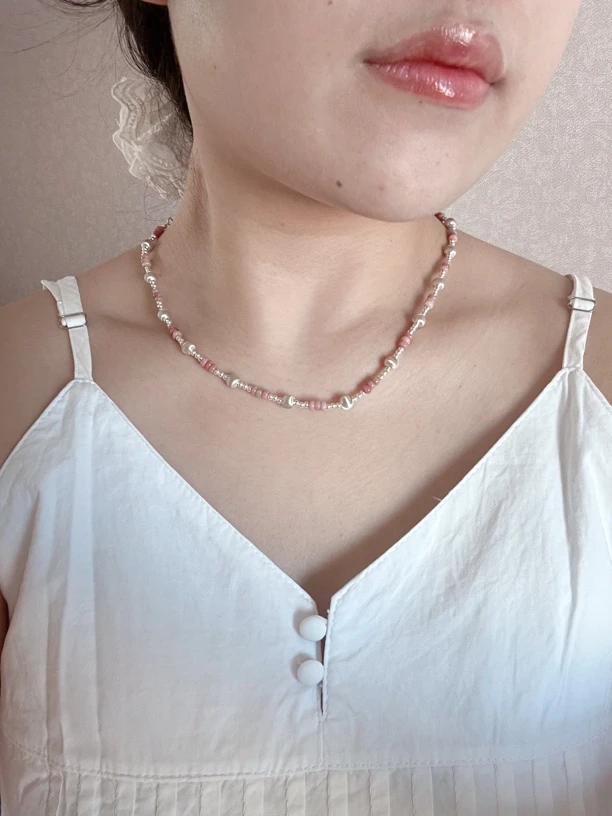 链子925银 项链 玫瑰恋 手工气质时尚小众简约