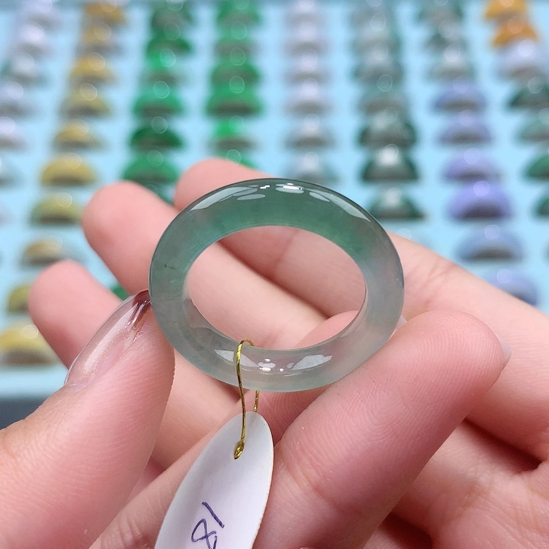 未镶嵌戒指翡翠18圈