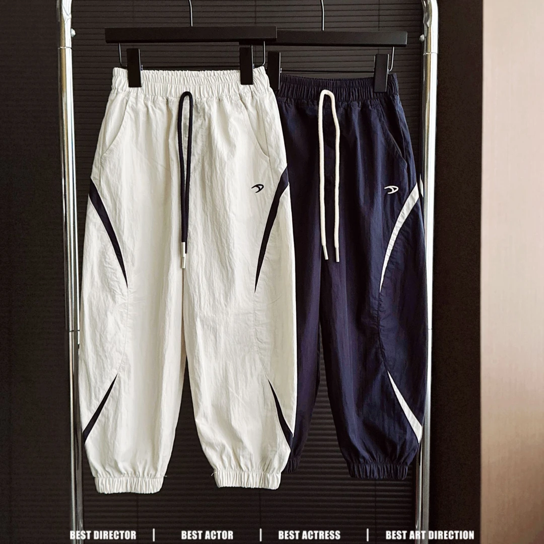 5C064夏季男童速干裤防蚊裤透气长裤薄款中大童裤子儿童运动裤