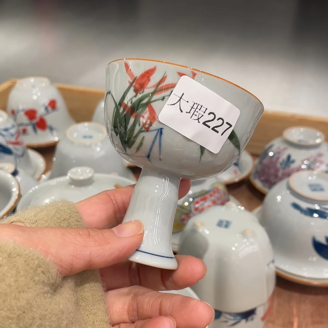 有瑕纯手绘釉下彩