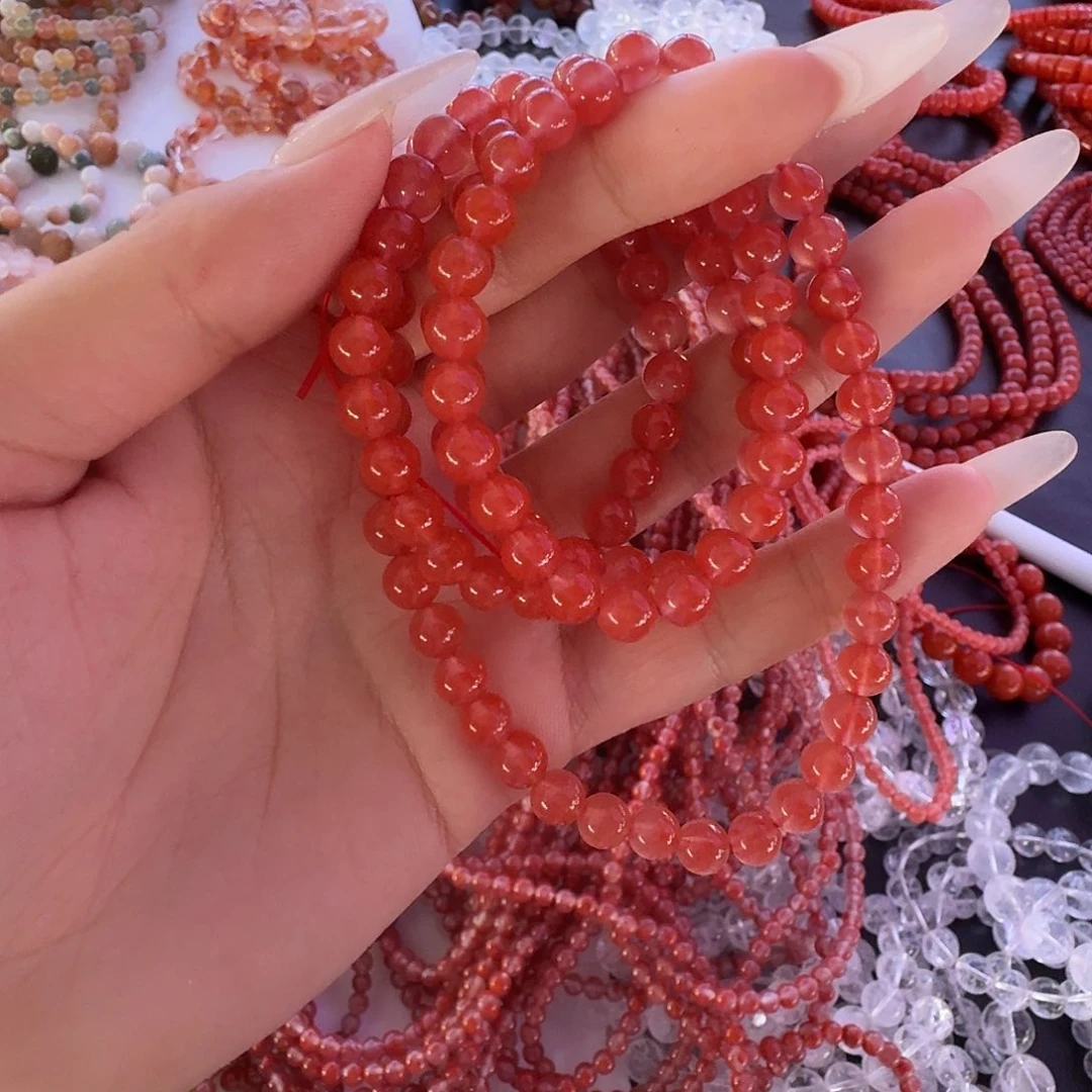 *****水晶手链未镶嵌南红