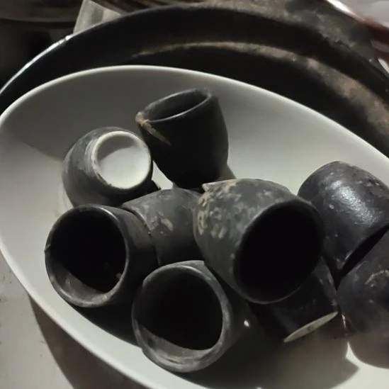 瓷发二十个酒盅子，