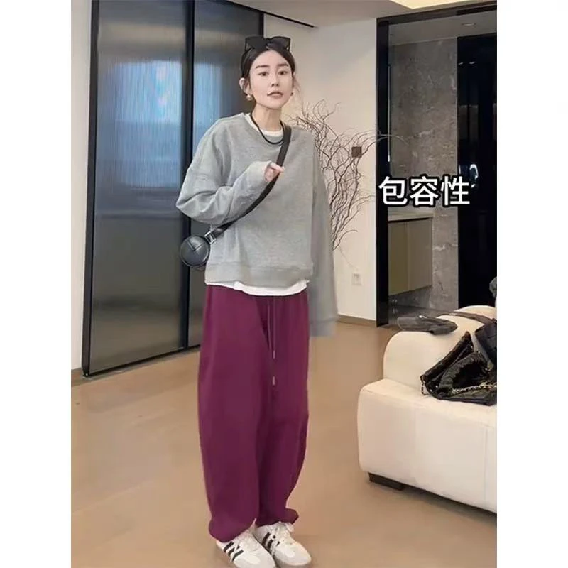 【yueyue】紫色弯刀卫裤