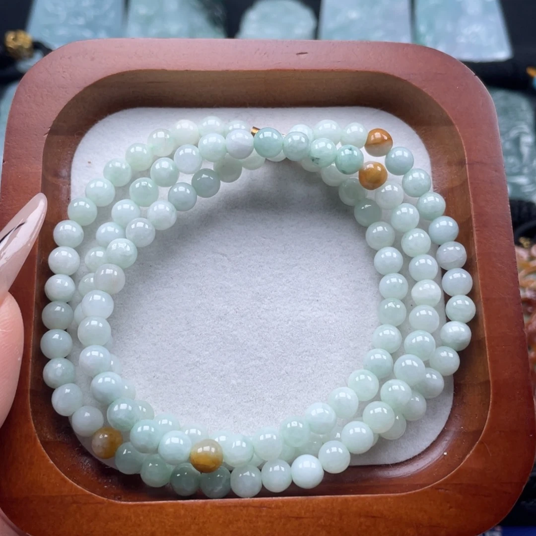 翡翠未镶嵌颈饰珠串