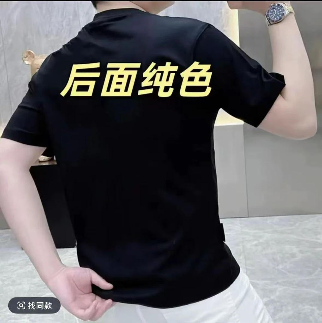 夏季爆款高端欧货印花半袖男士短袖t恤体恤潮牌百搭高档上衣