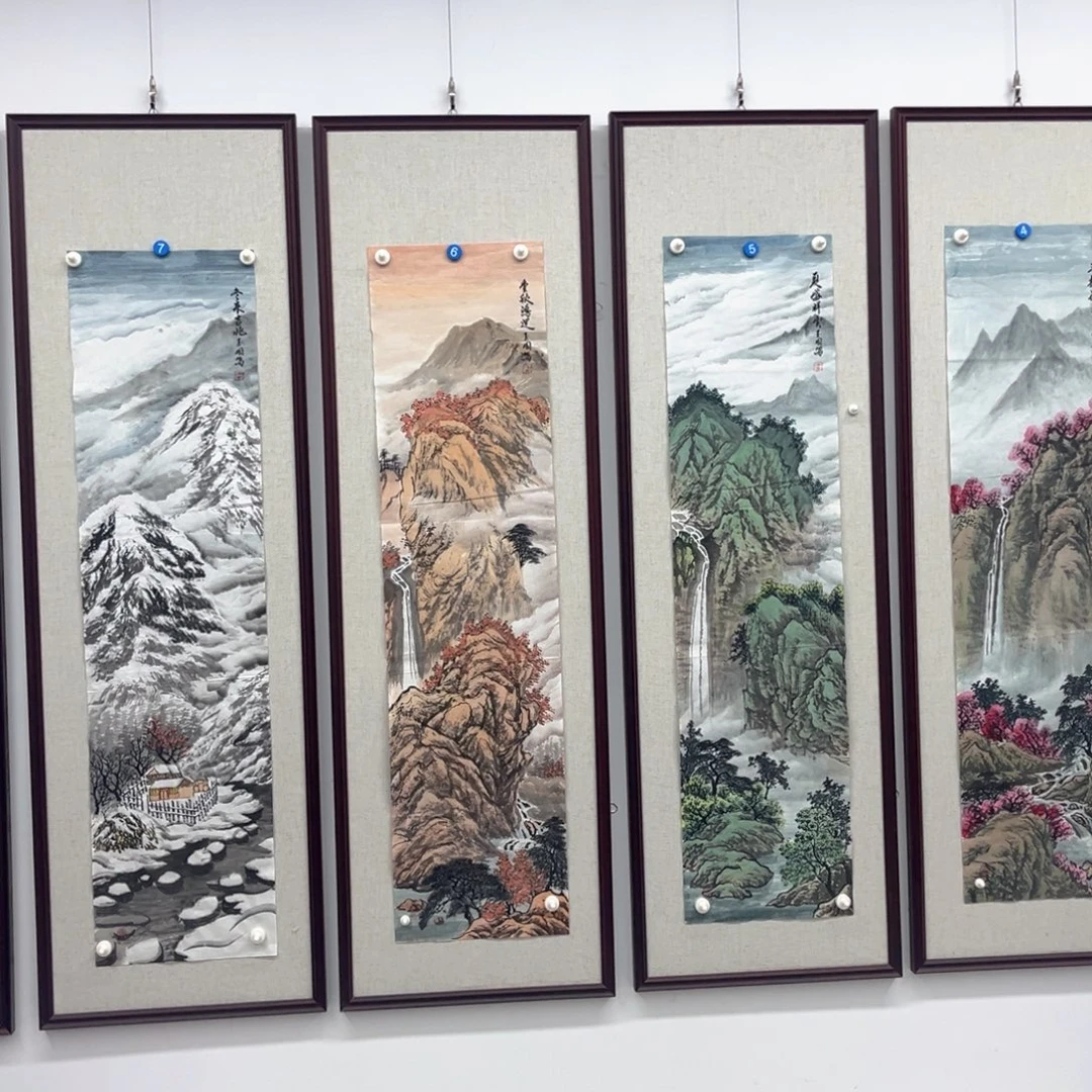 国画绘画作品多次参加