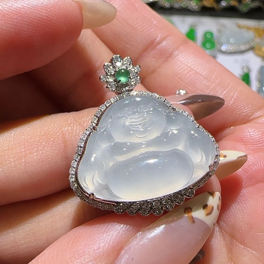 【闪购商品】18K金镶嵌戒指翡翠天然